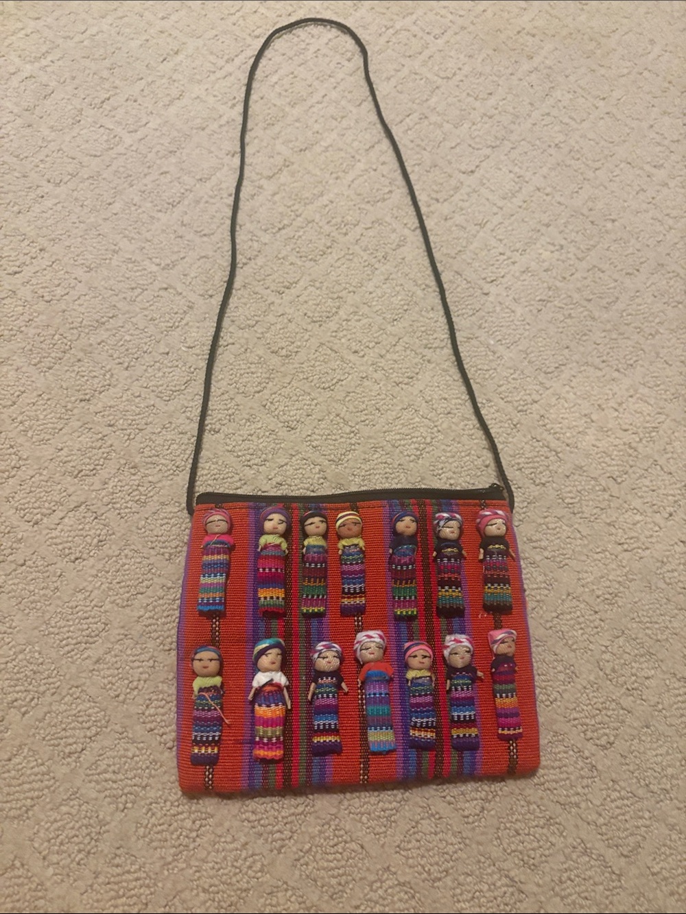 Traditional Guatemalen Worry Doll Shoulder Bag